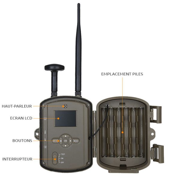 Détails de la Caméra de chasse TR-92G avec GPS